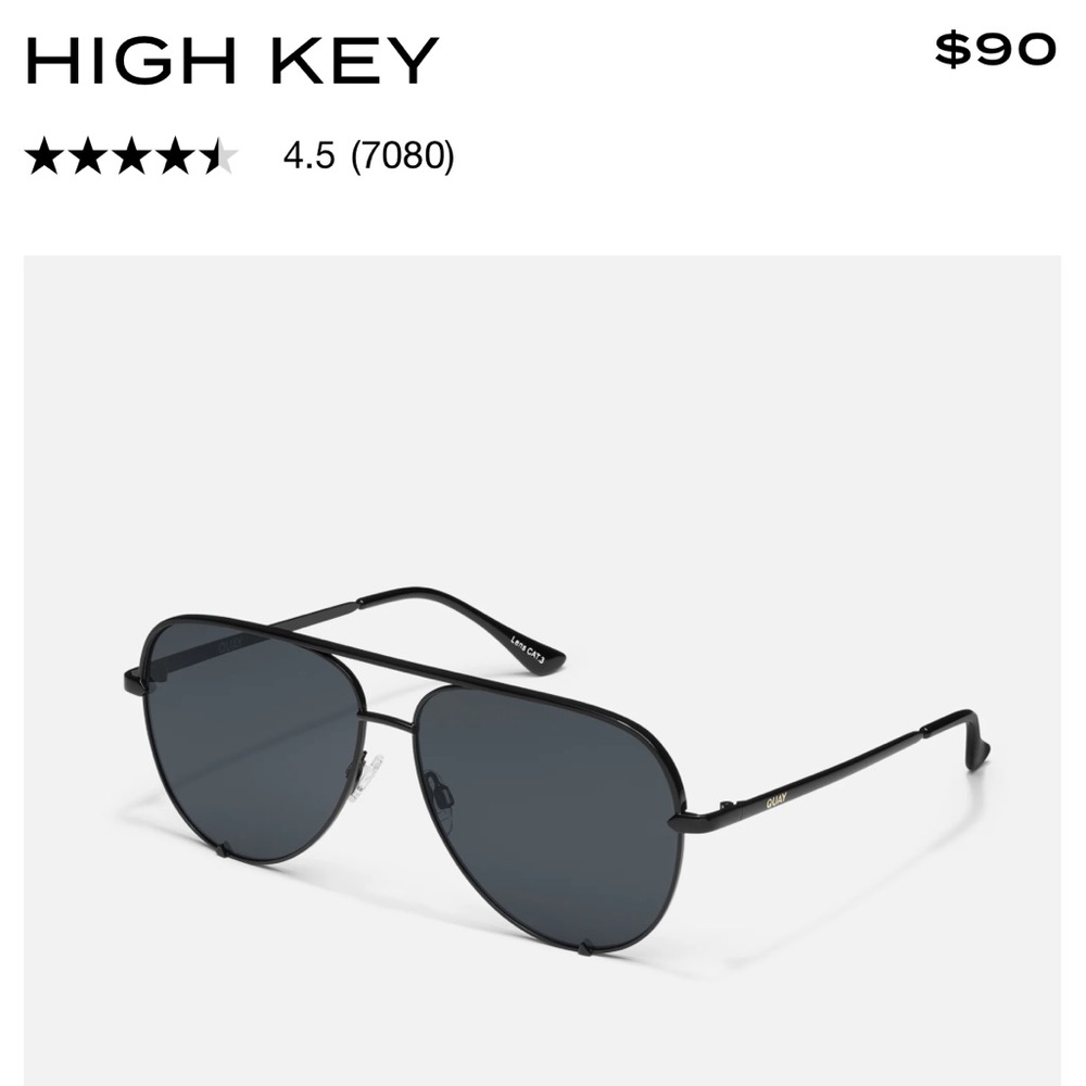 Quay Aviator Sunglasses